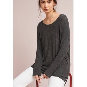 Anthropologie Soft Ribbed Tunic Sweater